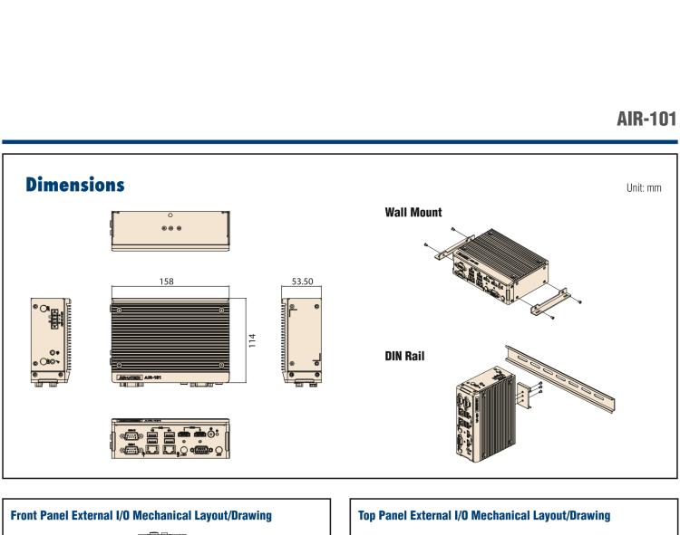 研華AIR-101 基于Intel Atom E3940處理器，AI計(jì)算平臺，內(nèi)置Myriad X VPU * 2