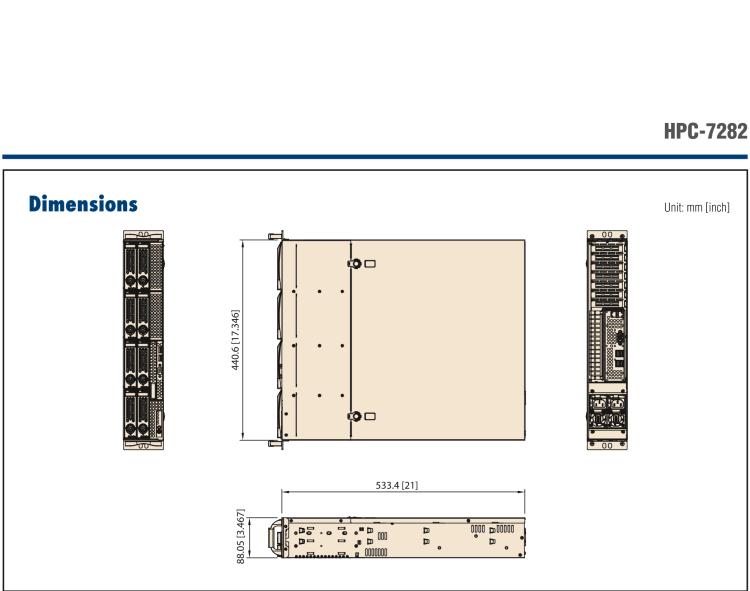 研華HPC-7282 2U 機(jī)架式機(jī)箱，適用于 Micro/ATX 服務(wù)器主板，支持8個(gè)2.5寸/3.5寸熱插拔硬盤，7個(gè)半高擴(kuò)展槽