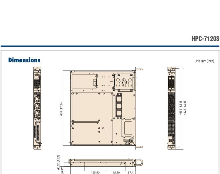 研華HPC-7120S 1U 上架式服務(wù)器短機箱，適用Micro ATX/ATX 服務(wù)器主板，支持1*全高/半長PCIe x16擴展插槽
