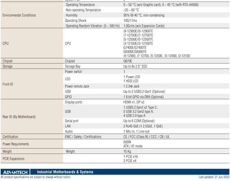 研華EPC-B3588 適配Intel 第12代 Core i 系列處理器，搭載Q670E芯片組?？纱钆銷VIDIA? RTX-A4500顯卡。3U高度，提供高端圖像處理應(yīng)用的解決方案。