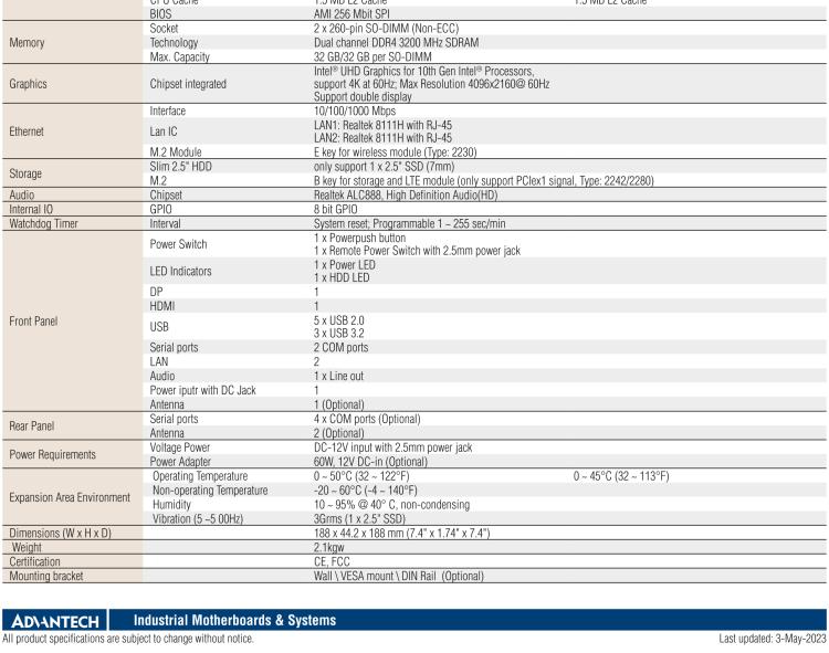 研華EPC-T4218 適配Intel 第8代 賽揚/凌動系列處理器。1U超薄高度，無風扇系統(tǒng)，性能強勁，性價比高。