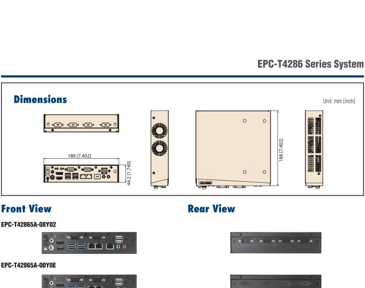 研華EPC-T4286 適配Intel? 第8/9代 Core? i 系列處理器，搭載H310芯片組。1U超薄高度，性能強(qiáng)勁。