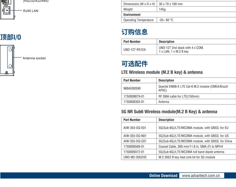 研華UNO-127 DIN導軌控制器，采用英特爾?Atom?x6413E 處理器