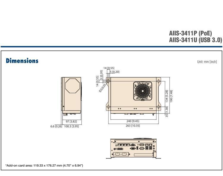 研華AIIS-3411 緊湊型視覺系統(tǒng)，支持Intel? 第10代 Core i CPU, 4路攝像頭支持 GigE PoE或 USB 3.0接口, PCIe擴(kuò)展槽, 支持4路光源和隔離DIO