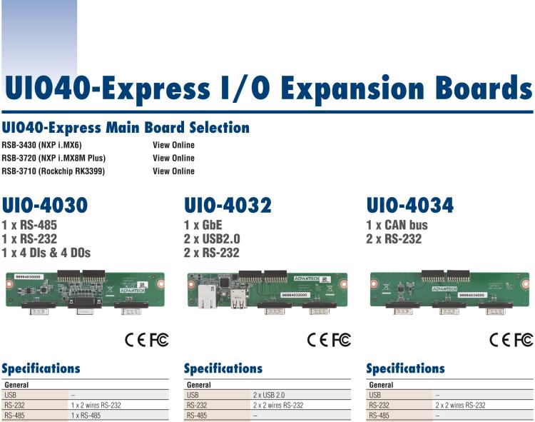 研華UIO-4036 UIO40-Express I/O 擴(kuò)展卡，支持 4 port GbE Ethernet Hub