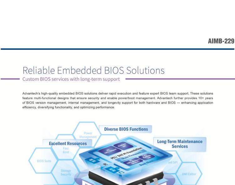 研華AIMB-229 板載AMD V2000系列8核/16線程CPU。視頻圖像處理性能強勁，接口豐富，超薄緊湊設計。