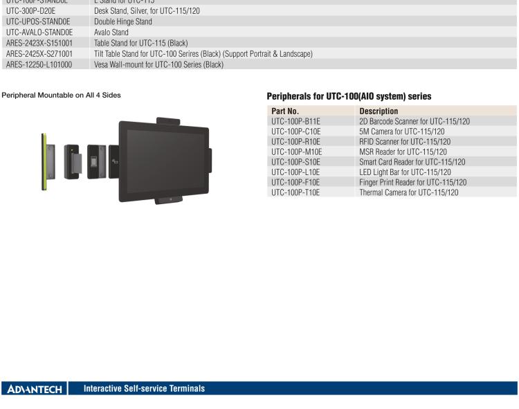 研華UTC-115G 15.6" 多功能觸控一體機(jī) UTC-115G ，配備Intel? Celeron? N3450 /Pentium? N4200