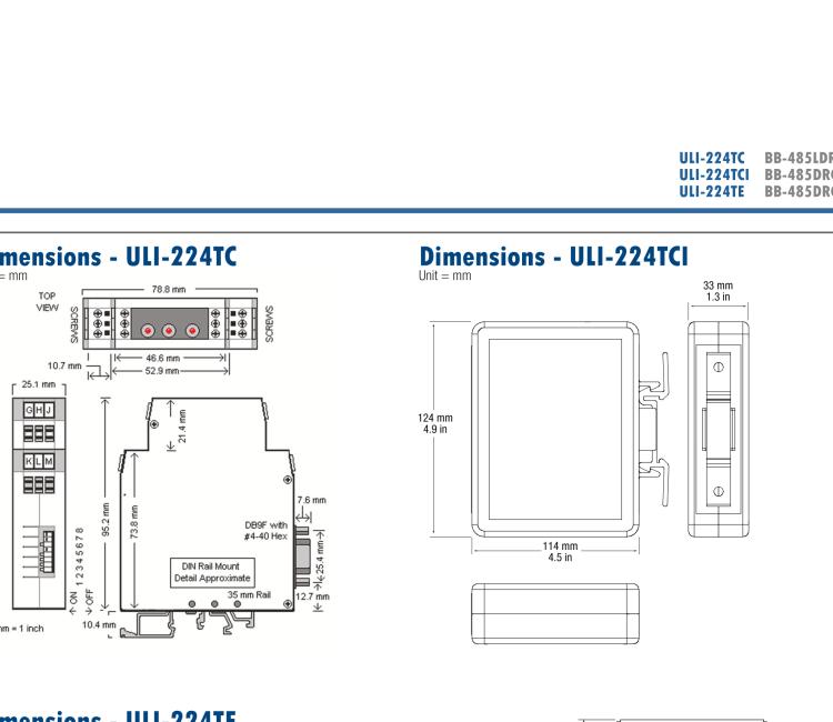研華BB-485BAT3 ULI-224TB RS-232（DB9母頭至RS-422/485（接線端子）轉(zhuǎn)換器，電池供電